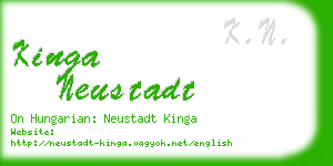 kinga neustadt business card